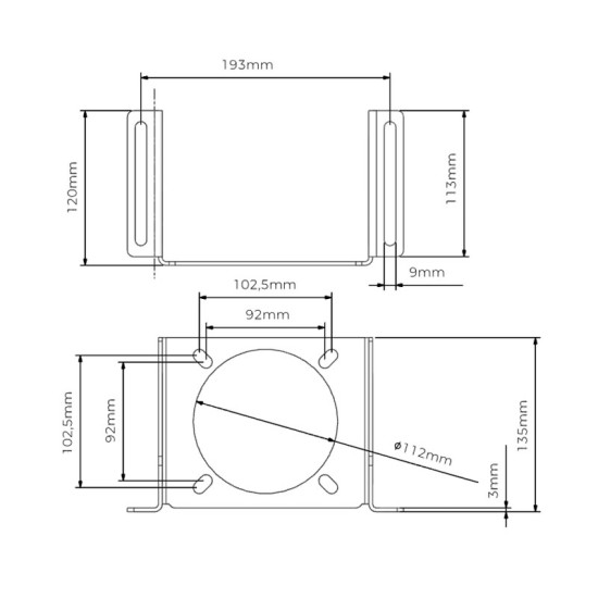 Suport Recard pentru montare frontală Direct Drive