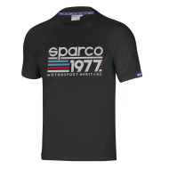 Tricou Bărbătesc Sparco 1977 - Negru